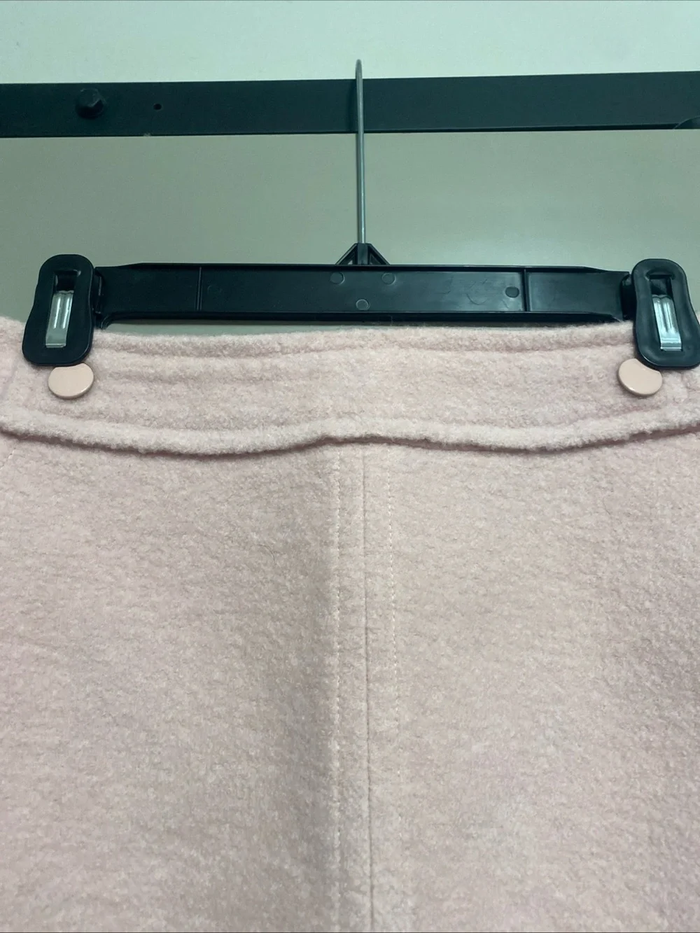 Tory Burch Soft Pink Mini A-Line Wool Blend Skirt